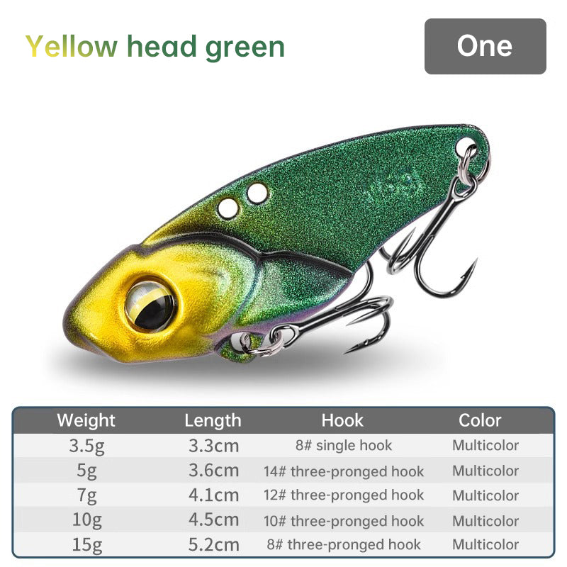1PCS 3.5g/5g/7g/10g/15g VIB Fishing Lure – Rattlesnake Iron Jig, long-cast hard lure for predatory fish. - V.I.P Digital Presence