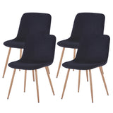 Dining Chair 4PCS（BLACK）Modern style New technology Suitable for restaurants cafes taverns offices