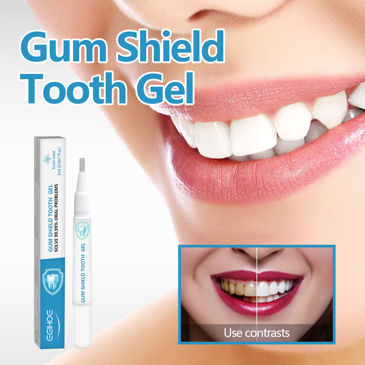 Gingival Oral Gel Pen, Clean Tooth Stains, Care For Gums, White Teeth, Oral Care Gel Pen - V.I.P Digital Presence