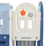 9-1 Toddler Slide Set,Kids Slide for Toddlers Ages 1+, Basketball Hoop, Tunnel and Storage Space, Pirate Ship Themed Slide - V.I.P Digital Presence