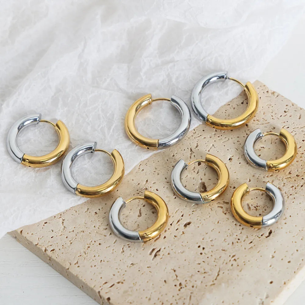 18K Gold-Plated Huggie Earrings - V.I.P Digital Presence