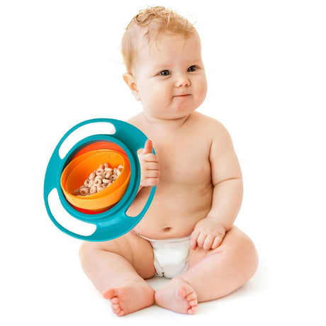 Baby Feeding Dish Cute Baby Gyro Bowl Universal 360 Rotate Spill-Proof Bowl Baby Food Feeding Boxes - V.I.P Digital Presence