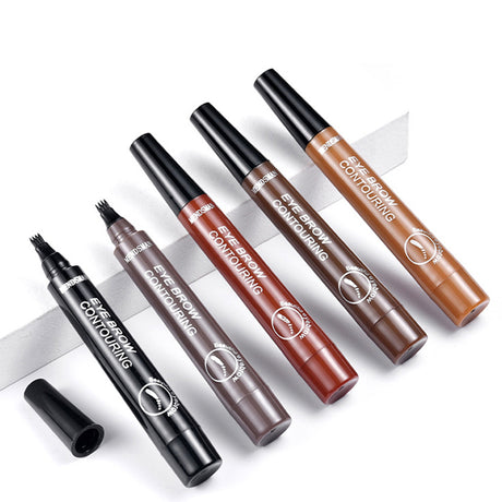 Long Lasting 5 Colors Sketch Liquid Eye Brow Pencil Waterproof Microblading Tattoo Fork Tip Eyebrow Pencil - V.I.P Digital Presence