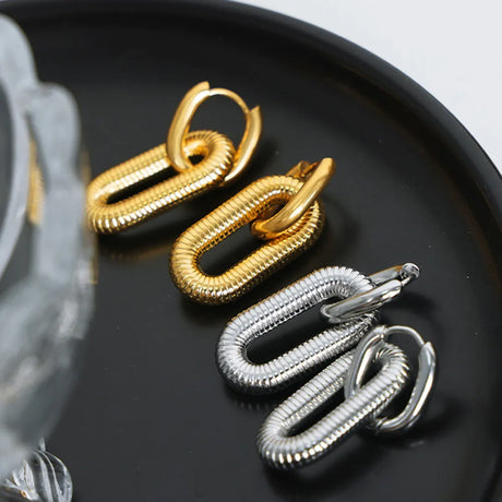Titanium steel Dangle Earrings - V.I.P Digital Presence
