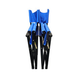 Folding Chair Wooden Director Chair Canvas Folding Chair Folding Chair 2pcs/set populus + Canvas (Color : Blue) - V.I.P Digital Presence