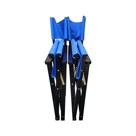 Folding Chair Wooden Director Chair Canvas Folding Chair Folding Chair 2pcs/set populus + Canvas (Color : Blue) - V.I.P Digital Presence