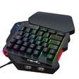 V500 gaming one handed keyboard RGB illuminated keyboard built-in converter supports PS3 and PS4 gaming consoles - V.I.P Digital Presence