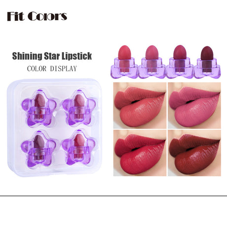 Fit Colors Pentagram Mini Lipstick Set Pentagram 12 Colors Mini Portable Capsule Lipstick - V.I.P Digital Presence
