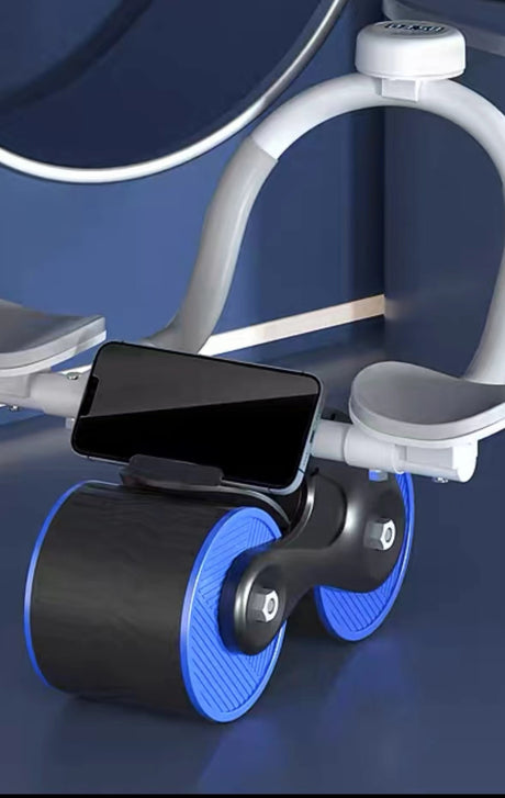 New Design Indoor Home Exercise Flat Elbow Supporter 2 Wheel Ab Trainer Automatic Rebound Abdominal Wheel Roller - V.I.P Digital Presence