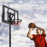 Basketball Hoop Basketball System 4.76-10ft Height Adjustable with 4 Basketball, Net Pocket, Inflator Set - V.I.P Digital Presence