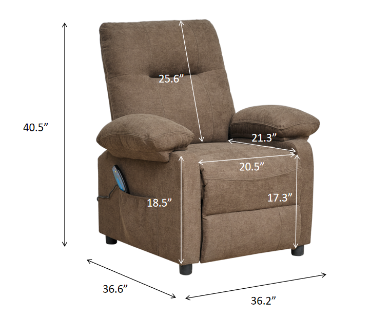 Recliner Chair with Message and Heater, Recliner Chair for Adult, Manual Control Message Chair - V.I.P Digital Presence