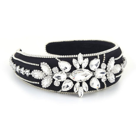 Baroque wide brimmed full diamond headband - V.I.P Digital Presence