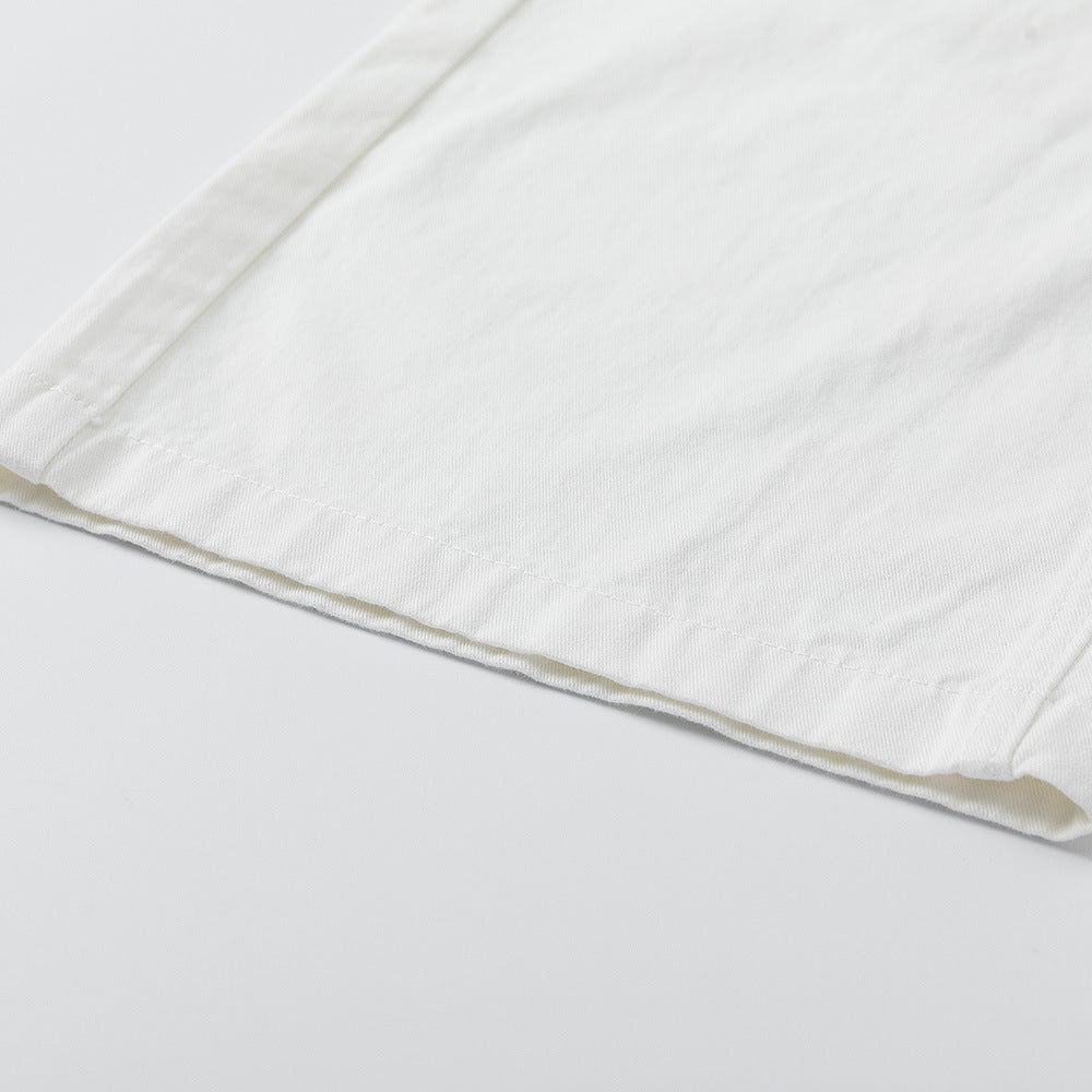 Loose Denim Pants Men's Street Trend Loose Straight Leg Trousers Pure Color Floor-Length Wide-Leg Long Pants - V.I.P Digital Presence