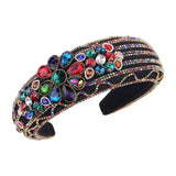 Baroque wide brimmed full diamond headband - V.I.P Digital Presence