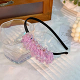 Handmade rice bead tassel flower side hair hoop for women - V.I.P Digital Presence