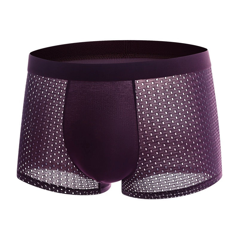Mesh ice silk mesh underwear for men's square angle underwear - V.I.P Digital Presence