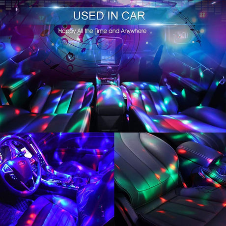 Mini USB Colorful Atmosphere Light Car USB Party Light DJ LED RGB Interior Lamp Club Disco Magic Stage Effect Portable Lights - V.I.P Digital Presence