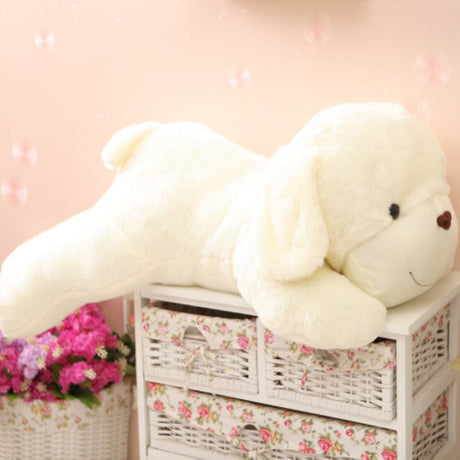 Cute Fragrant Puff Dog Plush Toy with Smiling Face Little White Puff Dog Doll - V.I.P Digital Presence