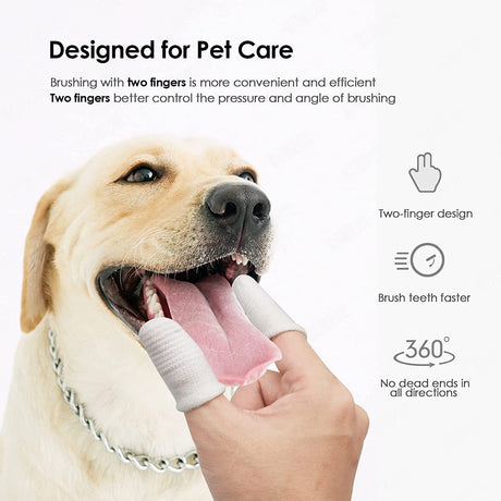Pet Finger Toothbrush for Dogs and Cats Oral Care Tool Small Cat Finger Toothbrush Grooming Supplies - V.I.P Digital Presence