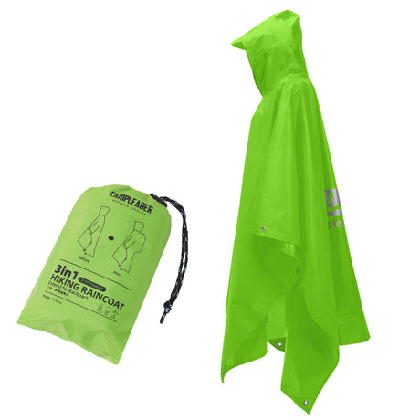 3 - in - 1 Waterproof Rain Poncho for Outdoor Use: Motorcycle, Camping, Hiking & Travel - V.I.P Digital Presence