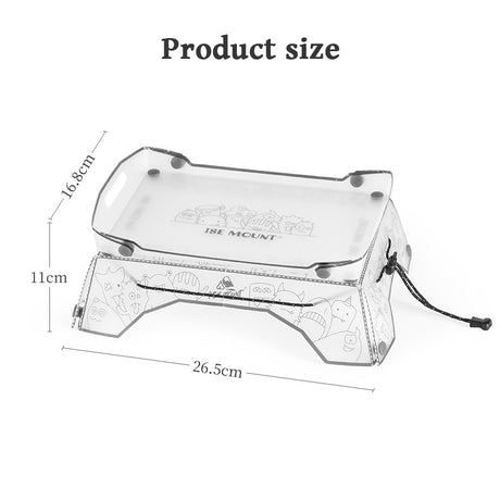 Folding Mini Table - Ultralight PP Camp Table & Tray (97g) Food-grade, Portable for Camping & Hiking Gear - V.I.P Digital Presence