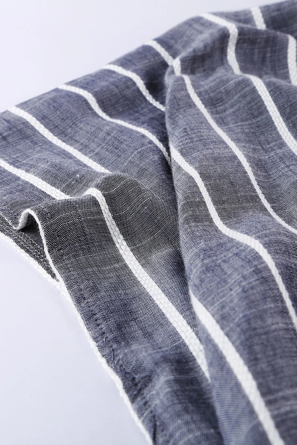 Striped Open Front Longline Cover Up - V.I.P Digital Presence