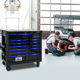 12-Layer Drawer Multi-Purpose Tool Car, With Wheels, Iron Top - V.I.P Digital Presence