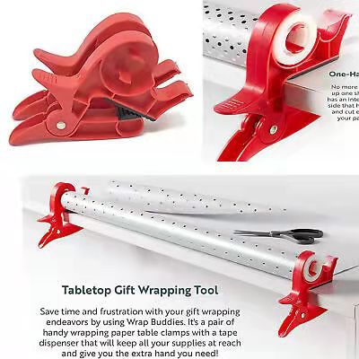 Wrap Buddies New Christmas Packaging Tape Distribution Fixing Device with Cutting Tool - V.I.P Digital Presence