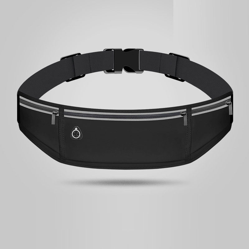 Running waist bag, sports bag, mobile phone storage, three pockets, lightweight, close fitting, non shaking, outdoor fitness, me - V.I.P Digital Presence
