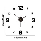 DIY Frameless Creative Wall Clock Wall Decal: A Silent and Stylish Addition for Home Decor, Ideal for Living Rooms and Offices - V.I.P Digital Presence
