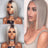 Women's wig black gray mixed color middle part bobo short straight hair inner buckle bob short hair dyed chemical fiber hair - V.I.P Digital Presence