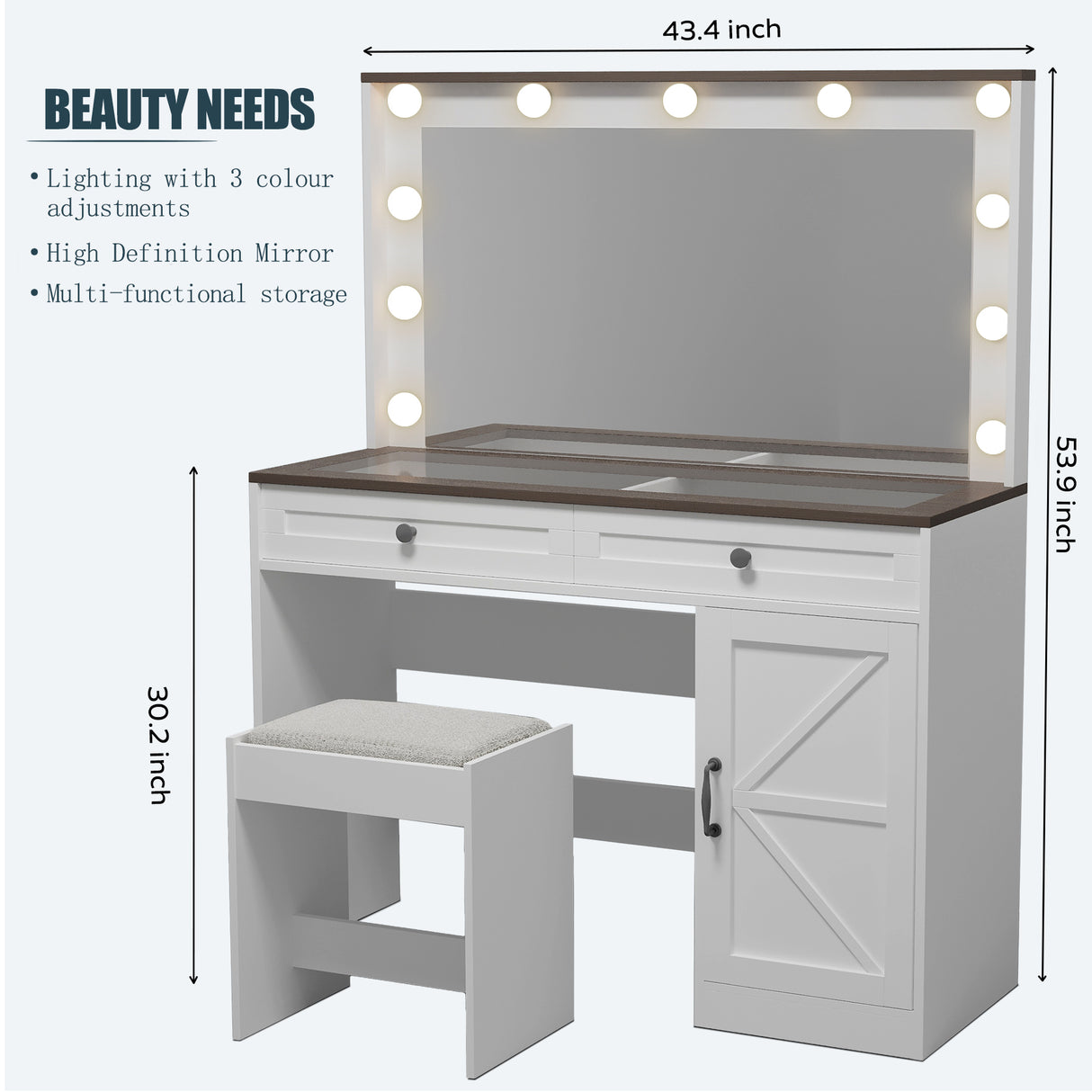 Makeup Vanity Desk - V.I.P Digital Presence