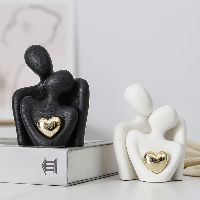 Creative couple figure decoration Newlywed home decoration Lover sculpture decoration figure desktop living room bookshelf decor - V.I.P Digital Presence