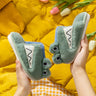 Children's Cotton Slippers Winter Korean Cartoon Home Warm Cotton Slippers Home Furry Cute Multicolor Slippers