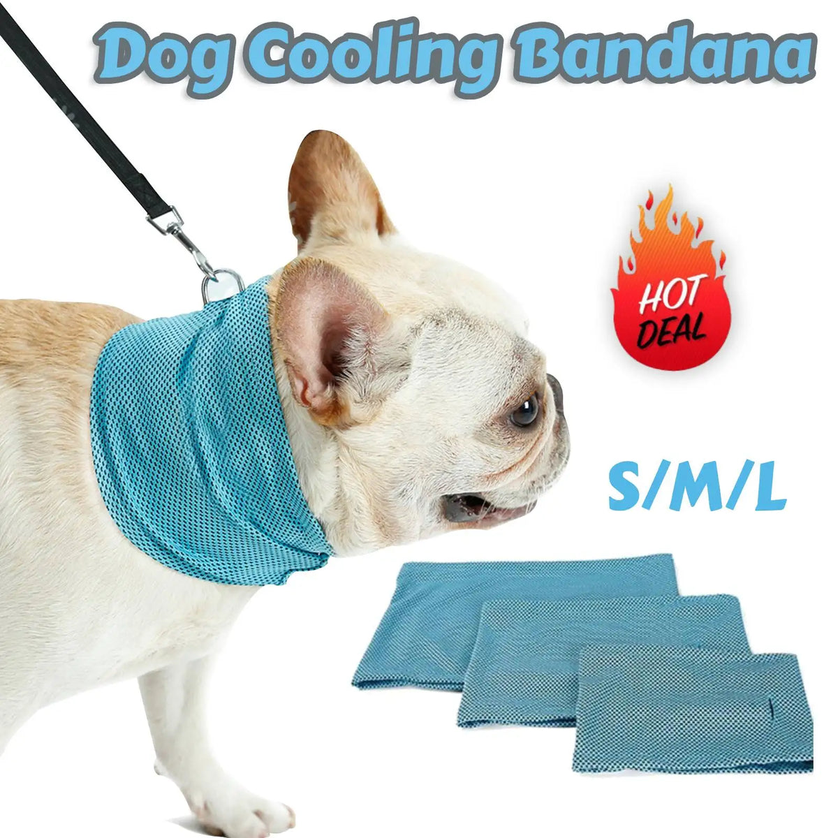 Dog Cooling Bandana Ice Pet Cooling Collar for Hiking Traveling Pet Supplies - V.I.P Digital Presence