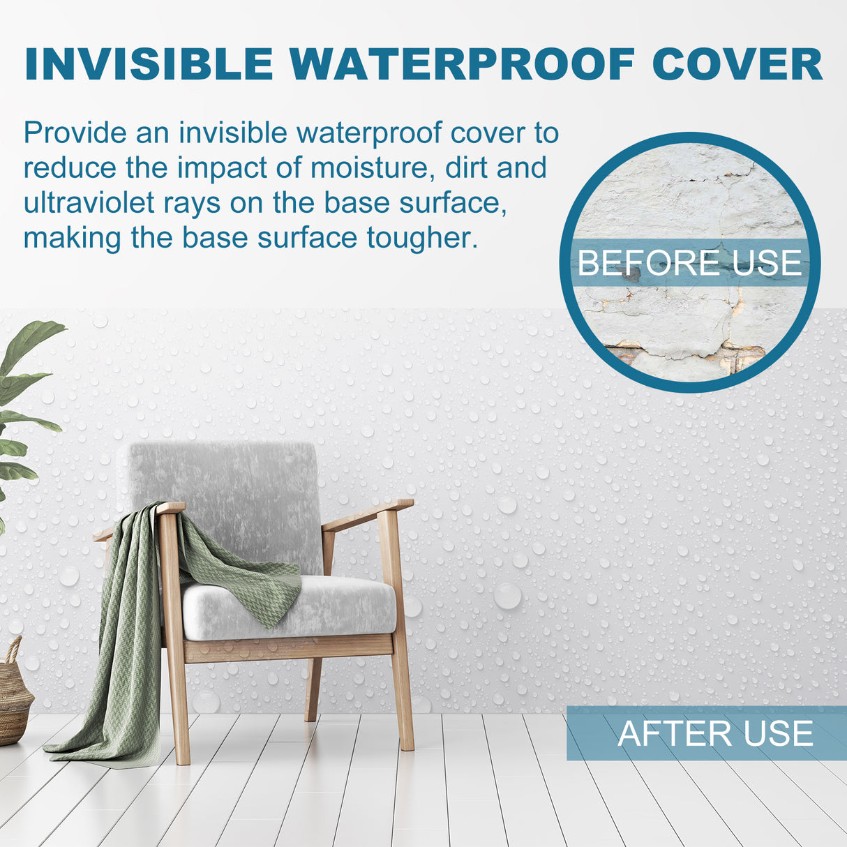 Waterproof Leak Repair Spray, Bathroom Tile External Wall Leakage And Penetration Type Invisible Waterproof And Moisture-Proof - V.I.P Digital Presence