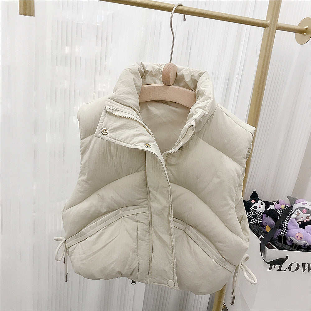 Children's standing collar cotton jacket vest winter loose vest for boys and girls camisole medium and small children's sweater - V.I.P Digital Presence