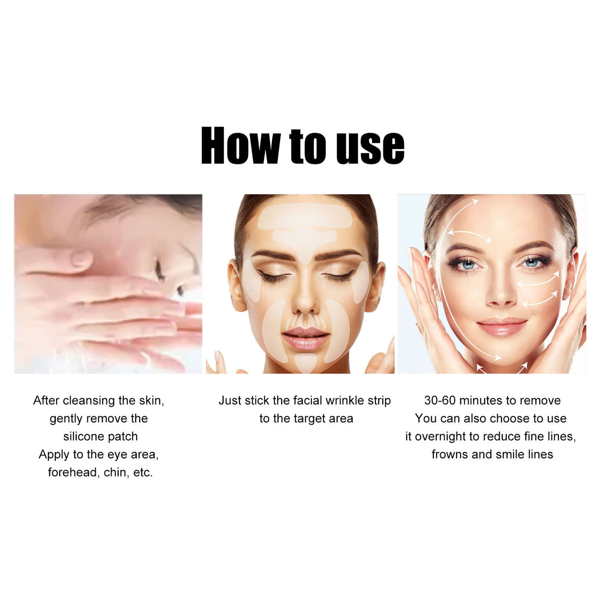 Face Smoothing And Anti-Wrinkle Patch, Lighten The Fine Lines In The Eyes And Lift The Lines On The Head