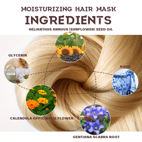Moisturizing Hair Mask, Deep Nourishing Hair Repair Dry Hair Split End Smoothing Hair Mask - V.I.P Digital Presence