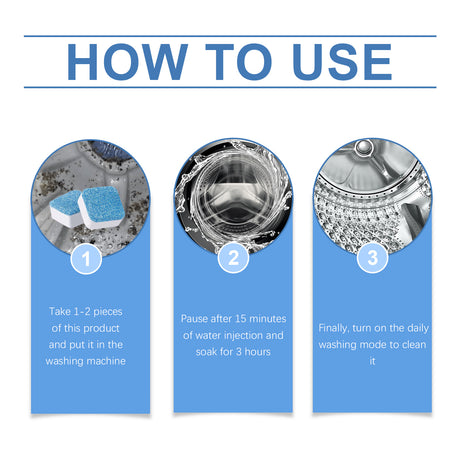 Washing Machine Cleaning Effervescent Sheet Washing Tank Cleaning Dirt, Odor And Fragrance Cleaning Sheet - V.I.P Digital Presence
