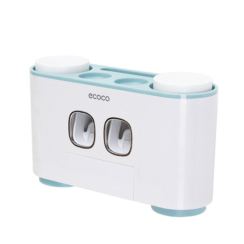 Toothbrush rack wall-mounted punch-free bathroom wall-mounted suction toothbrush set - V.I.P Digital Presence