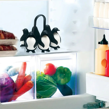 Penguin - Shaped Egg Cooker   Multifunctional Egg Cooker & Fridge Storage Holder - V.I.P Digital Presence