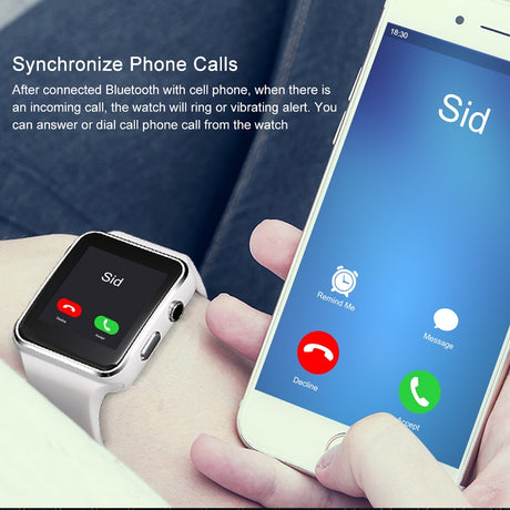Arrival X6 Smart Watch with Camera Touch Screen Support SIM TF Card Bluetooth Smartwatch for iPhone Xiaomi Android Phone - V.I.P Digital Presence