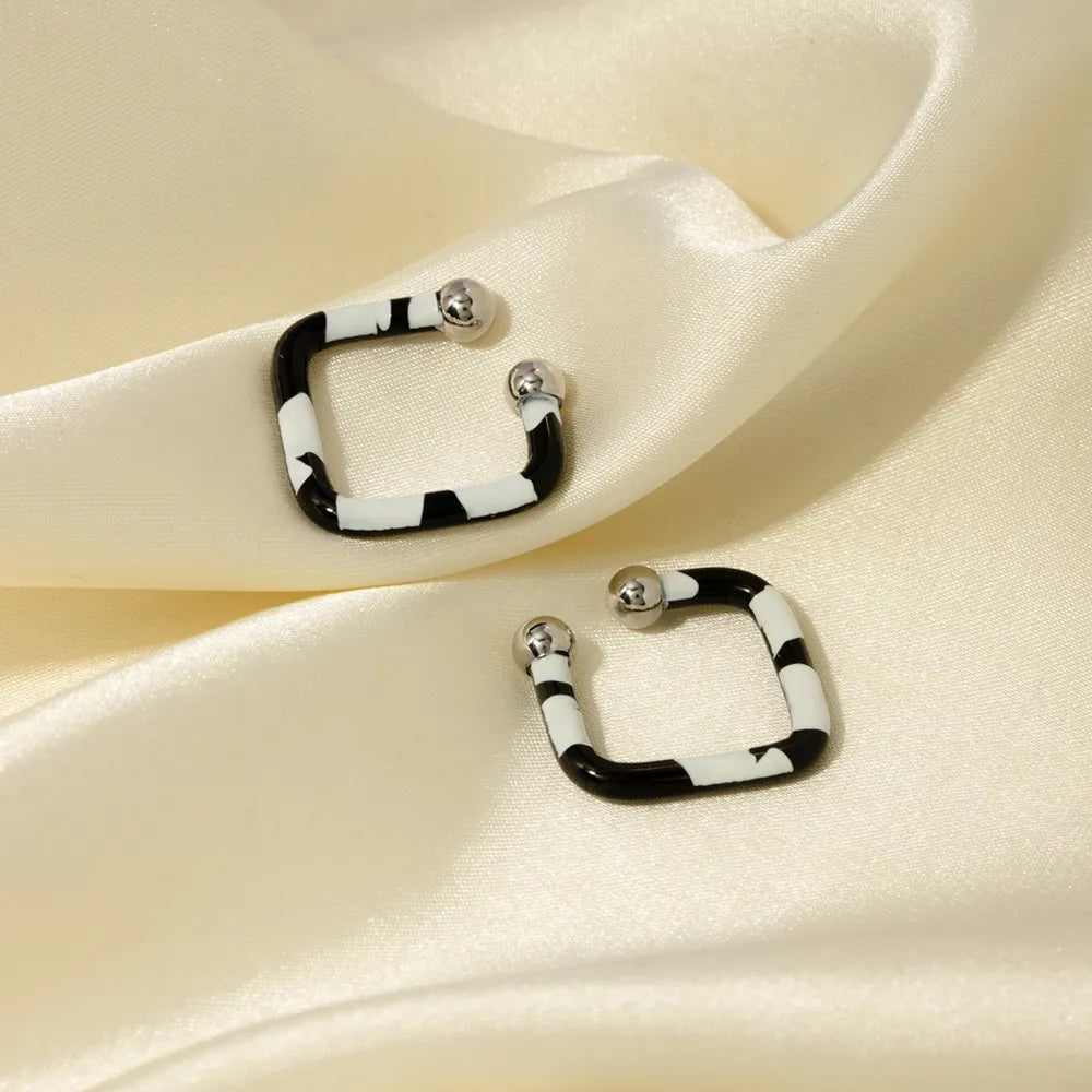 Stainless Steel Oil Drip Cuff Earrings - V.I.P Digital Presence