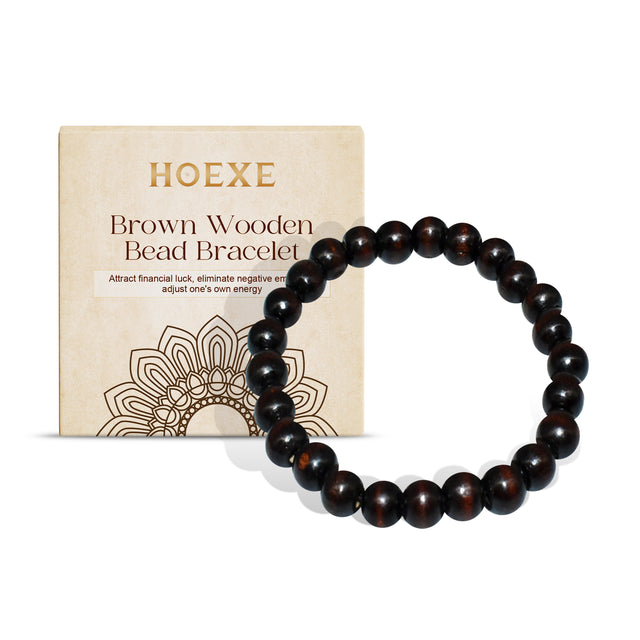 Black Coffee Wood Bead Bracelet Daily Hand Simple Fashion Everything With Niche Design Wood Bead Bracelet - V.I.P Digital Presence