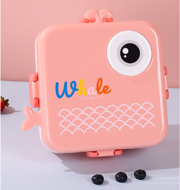 Cute cartoon microwaveable 304 stainless steel double-layer compartment sealed lunch box - V.I.P Digital Presence
