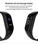 Pulsera inteligente M5 con monitor de actividad física, reloj inteligente deportivo, pulsera inteligente con control del ritmo cardíaco y de la presión arterial.