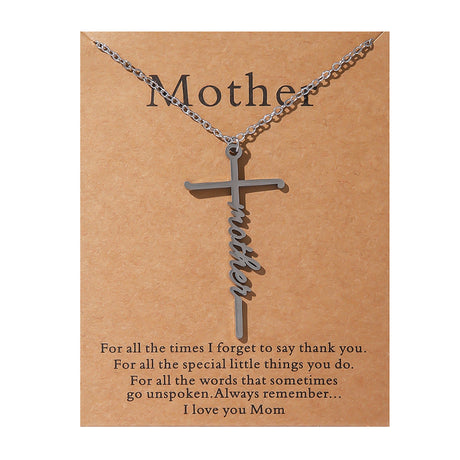 Faith Religious Gift Stainless Steel Cross Collarbone Chain Sweater Chain - V.I.P Digital Presence