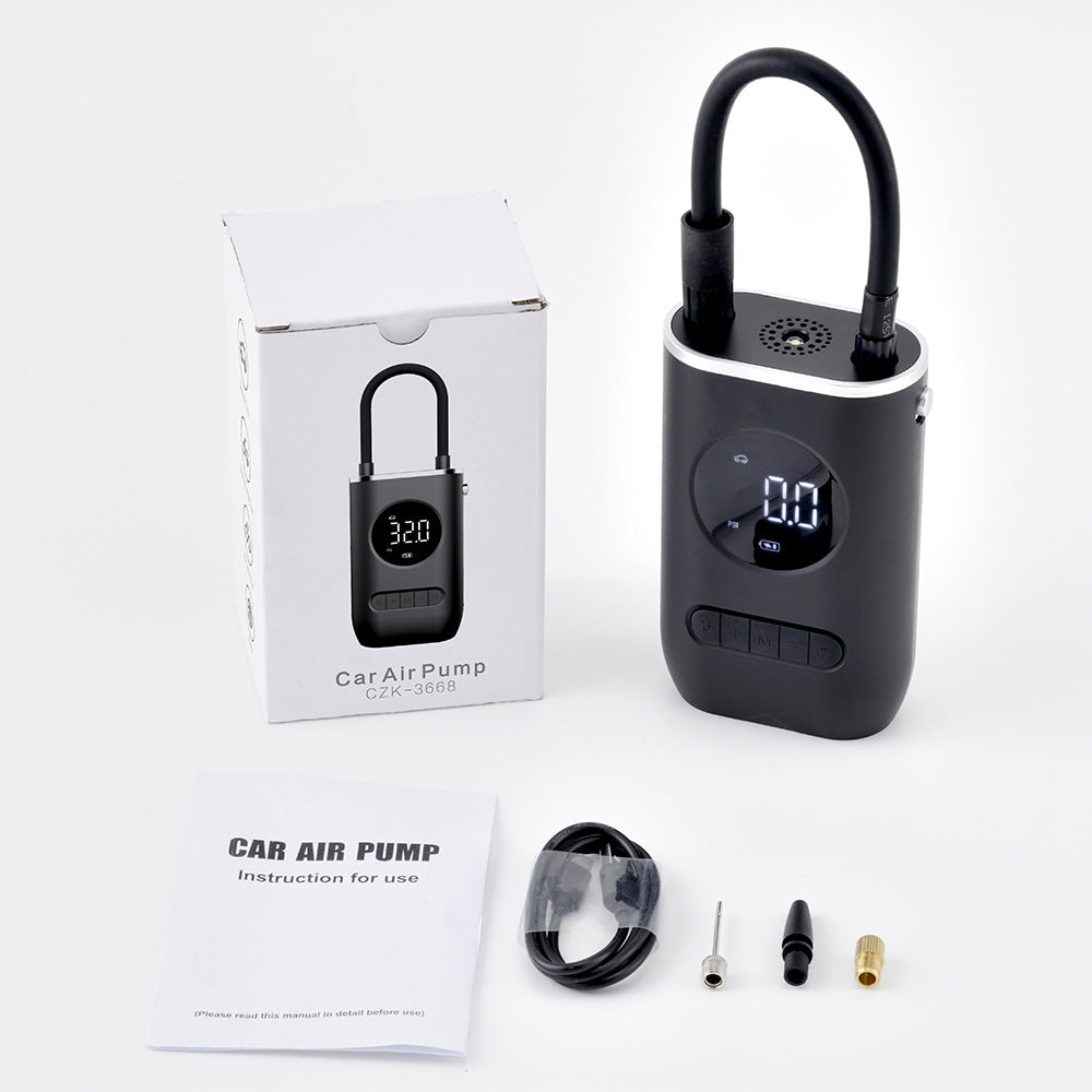 New Car Portable Inflator Pump Mini Bicycle Electric Tire Handheld Wireless Charging Super Car Inflator Pump - V.I.P Digital Presence