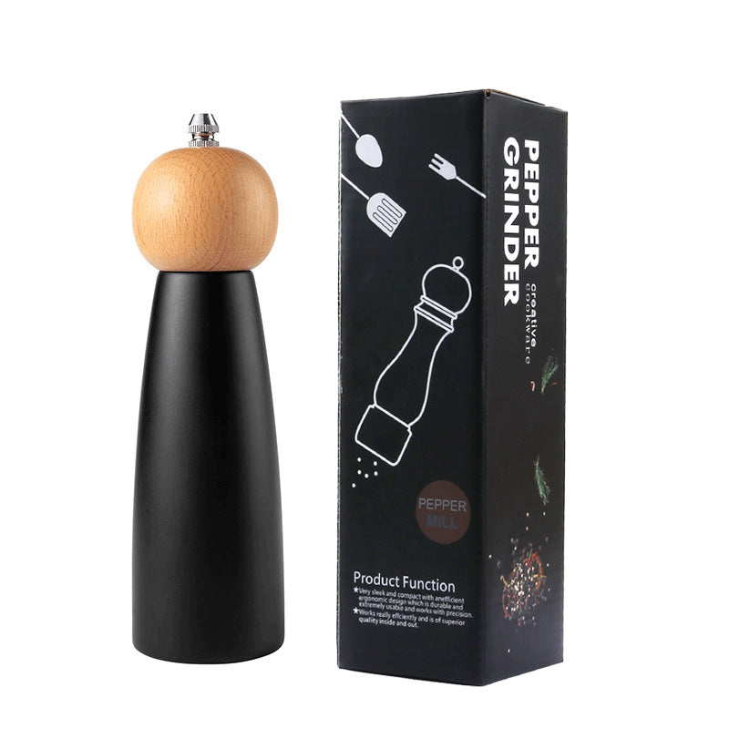 Kitchen Adjustable Coarseness Wood Pepper Grinder Mill Wooden Manual Sea Ceramic Grinding Mechanism Salt Mill - V.I.P Digital Presence